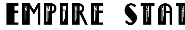 Empire State Deco font preview